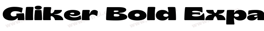 Gliker Bold Expanded字体转换